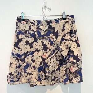 Sim & Sam Faux Wrap Floral Skirt SZ. xl